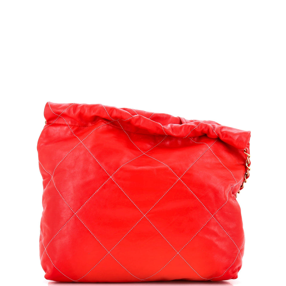 22 Chain Hobo Quilted Calfskin Small