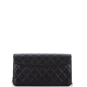 Beauty Lock Flap Bag Quilted Sheepskin Medium