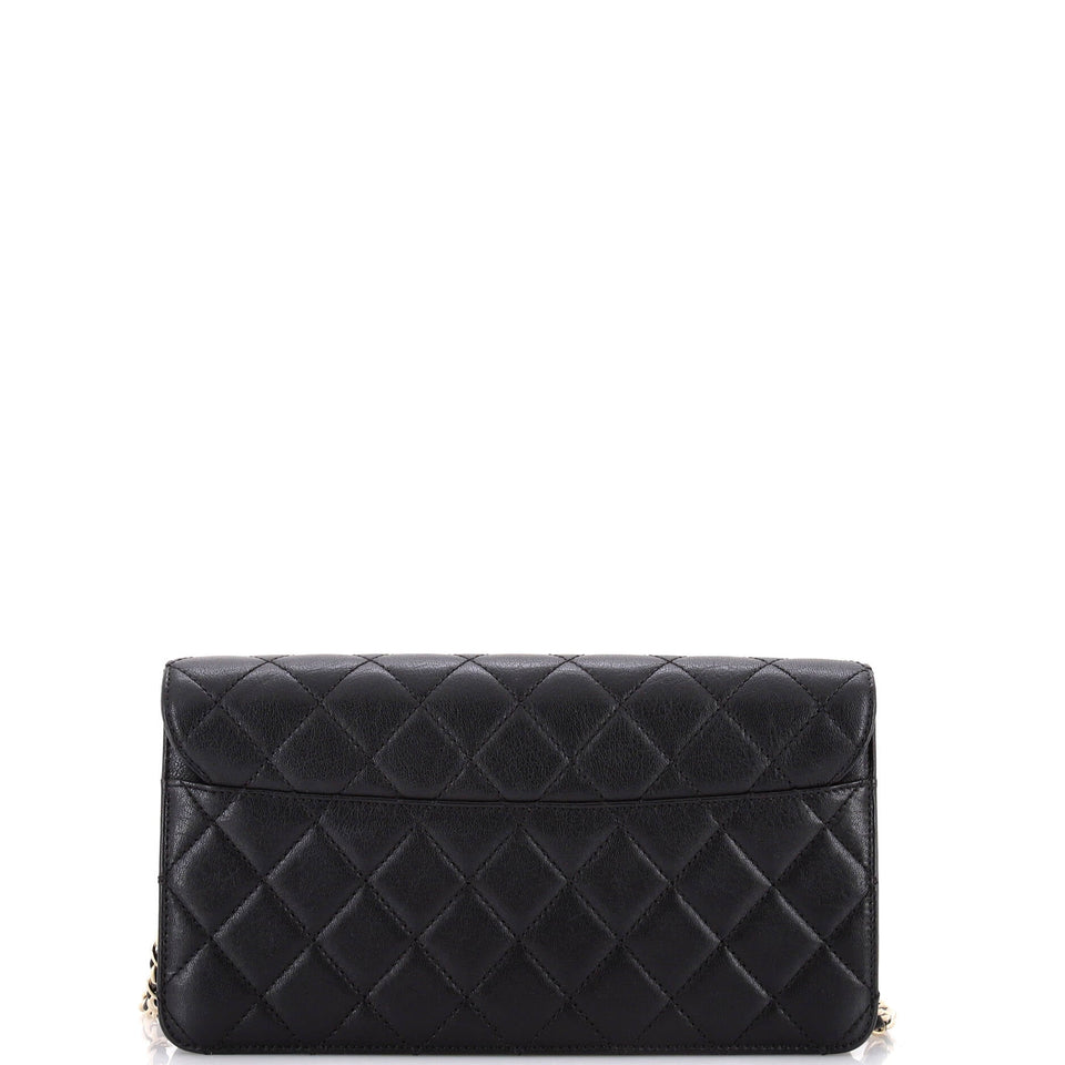 Beauty Lock Flap Bag Quilted Sheepskin Medium
