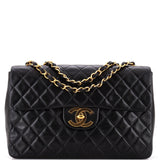 Vintage Classic Single Flap Bag Quilted Lambskin Maxi