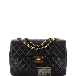 Vintage Classic Single Flap Bag Quilted Lambskin Maxi