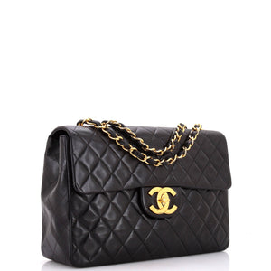 Vintage Classic Single Flap Bag Quilted Lambskin Maxi