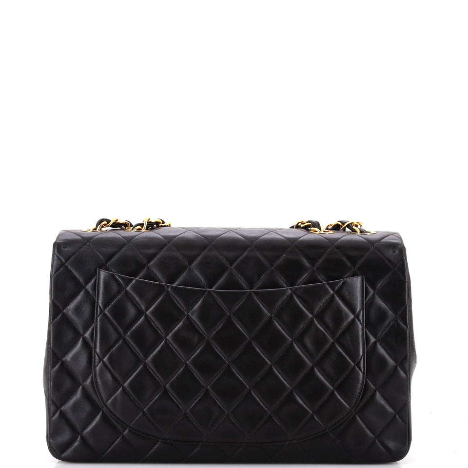 Vintage Classic Single Flap Bag Quilted Lambskin Maxi