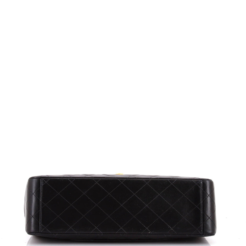 Vintage Classic Single Flap Bag Quilted Lambskin Maxi
