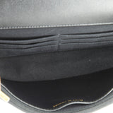 Wallet on Chain Quilted Printed Crumpled Calfskin