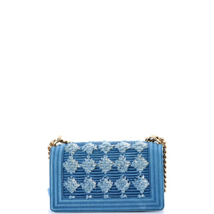 Boy Flap Bag Pleated Fringe Denim Old Medium