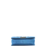 Boy Flap Bag Pleated Fringe Denim Old Medium