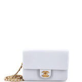 CC Medallion Charms Flap Bag Caviar Mini