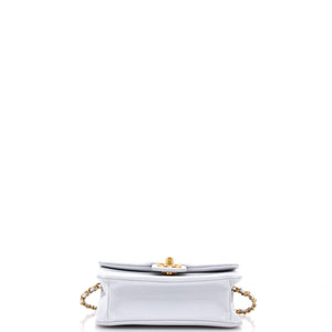 CC Medallion Charms Flap Bag Caviar Mini
