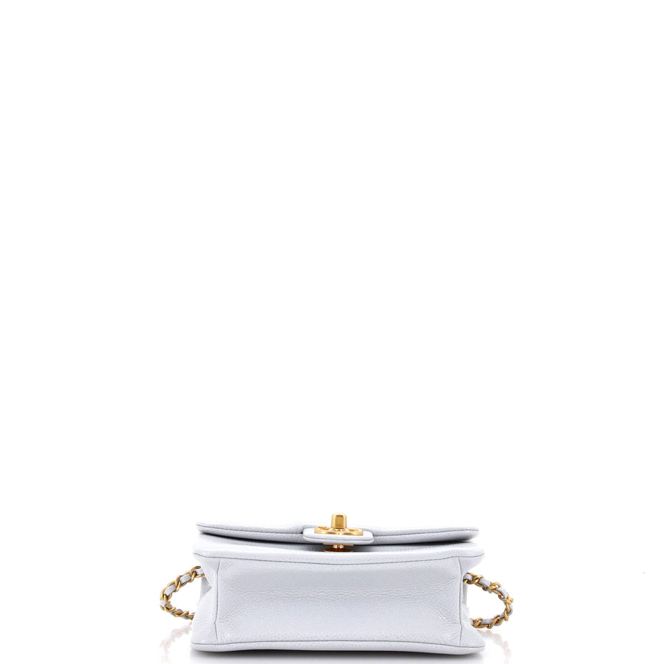 CC Medallion Charms Flap Bag Caviar Mini