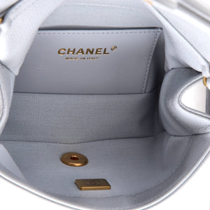 CC Medallion Charms Flap Bag Caviar Mini