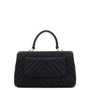 Trendy CC Top Handle Bag Chevron Jersey Medium