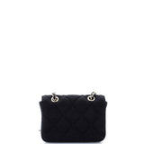 Classic Flap Chain Belt Bag Quilted Jersey Mini