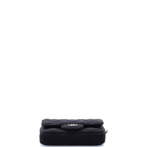 Classic Flap Chain Belt Bag Quilted Jersey Mini