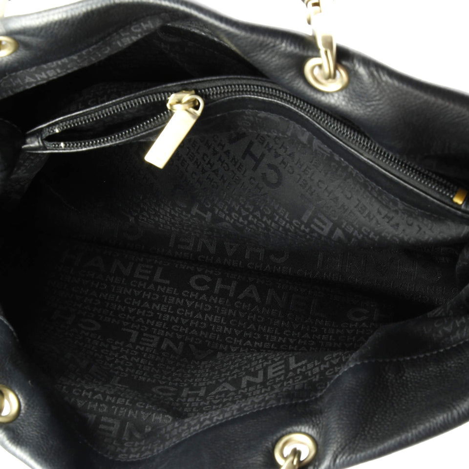 Vintage Handle CC Tote Caviar Large
