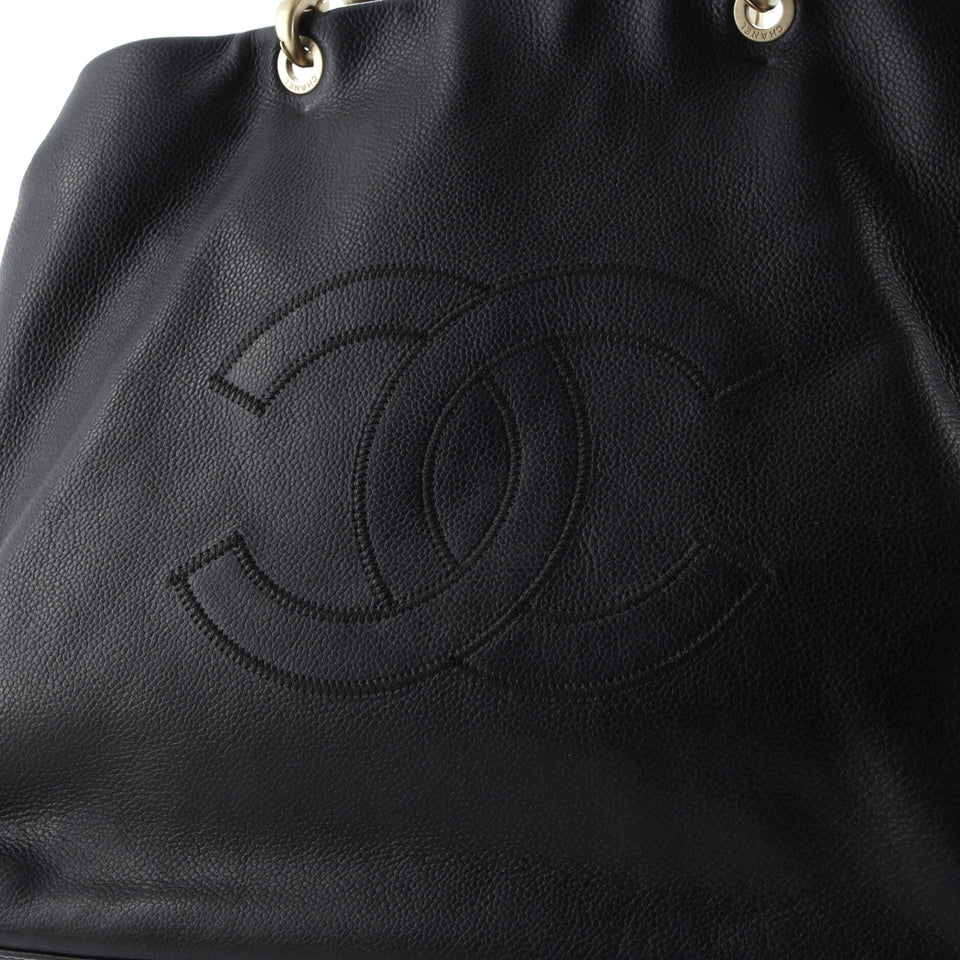 Vintage Handle CC Tote Caviar Large