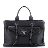 Coco Break Shopping Tote Caviar Large