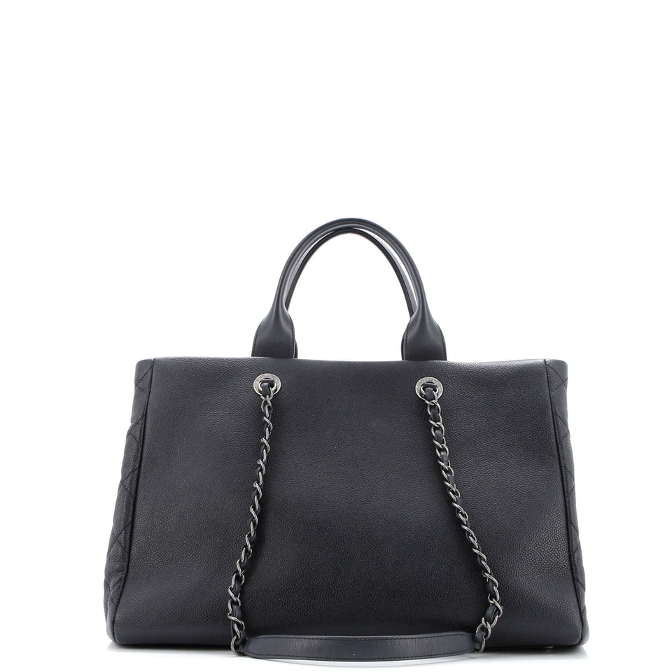 Coco Break Shopping Tote Caviar Large