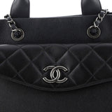Coco Break Shopping Tote Caviar Large