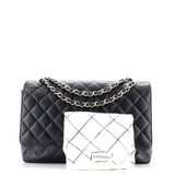 Classic Double Flap Bag Quilted Caviar Maxi