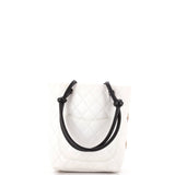 Cambon Tote Quilted Leather with Python Petite