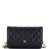 Wallet on Chain Quilted Caviar