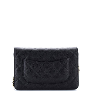 Wallet on Chain Quilted Caviar
