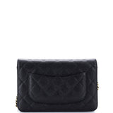Wallet on Chain Quilted Caviar