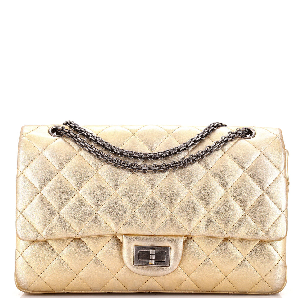 Reissue 2.55 Flap Bag Quilted Metallic Calfskin 227
