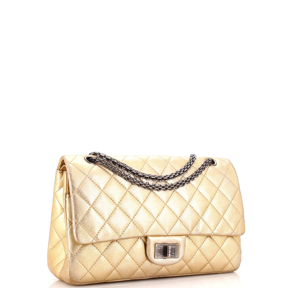 Reissue 2.55 Flap Bag Quilted Metallic Calfskin 227