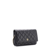 Wallet on Chain Quilted Caviar