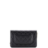 Wallet on Chain Quilted Caviar