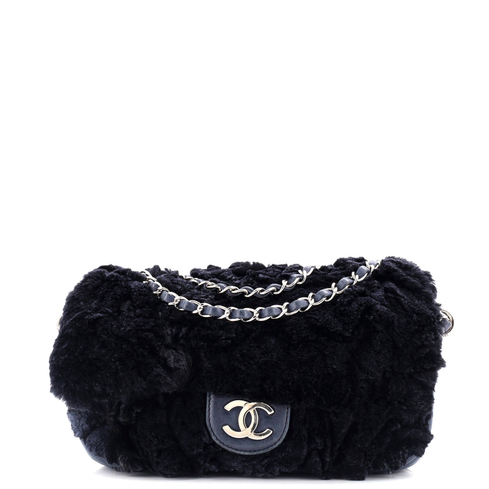 Vintage CC Flap Bag Lapin Fur Medium