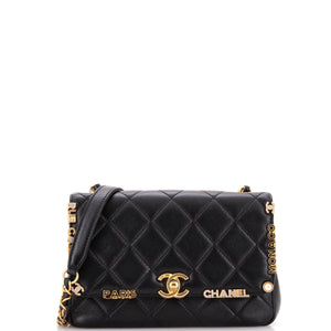 Paris Monaco Flap Bag Quilted Lambskin Mini