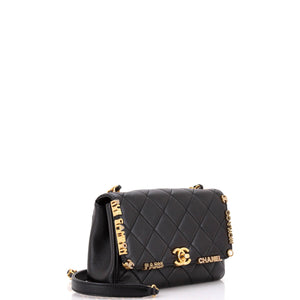 Paris Monaco Flap Bag Quilted Lambskin Mini