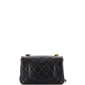 Paris Monaco Flap Bag Quilted Lambskin Mini
