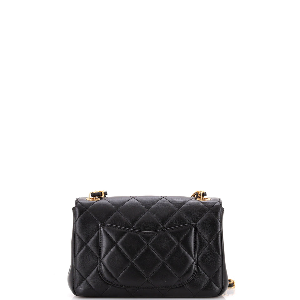 Paris Monaco Flap Bag Quilted Lambskin Mini