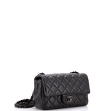 So Black Classic Single Flap Bag Quilted Lambskin Mini