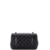 So Black Classic Single Flap Bag Quilted Lambskin Mini