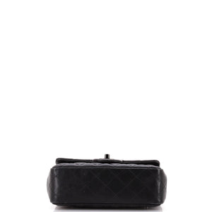 So Black Classic Single Flap Bag Quilted Lambskin Mini