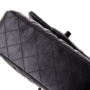 So Black Classic Single Flap Bag Quilted Lambskin Mini