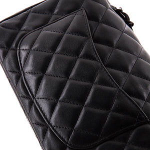 So Black Classic Single Flap Bag Quilted Lambskin Mini