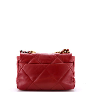 19 Flap Bag Quilted Leather Medium