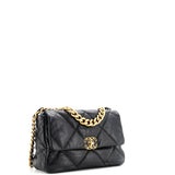 19 Flap Bag Quilted Leather Large
