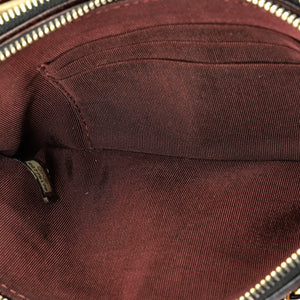 Double Zip Clutch with Chain Quilted Lambskin