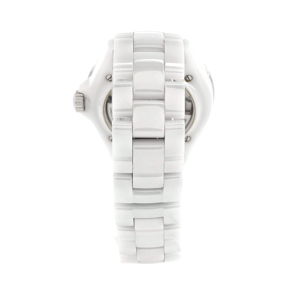 J12 Automatic Watch Ceramic and Stainless Steel with Diamond Markers and Mother of Pearl 38
