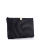 Boy O Case Clutch Chevron Calfskin Medium