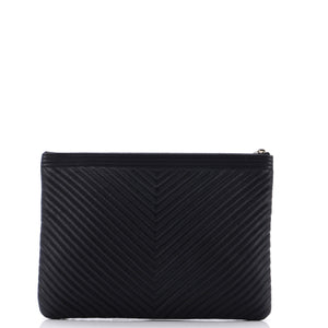 Boy O Case Clutch Chevron Calfskin Medium