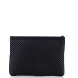 Boy O Case Clutch Chevron Calfskin Medium