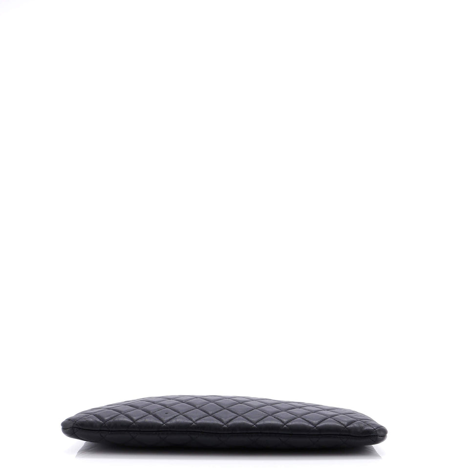 Boy O Case Clutch Quilted Lambskin Large